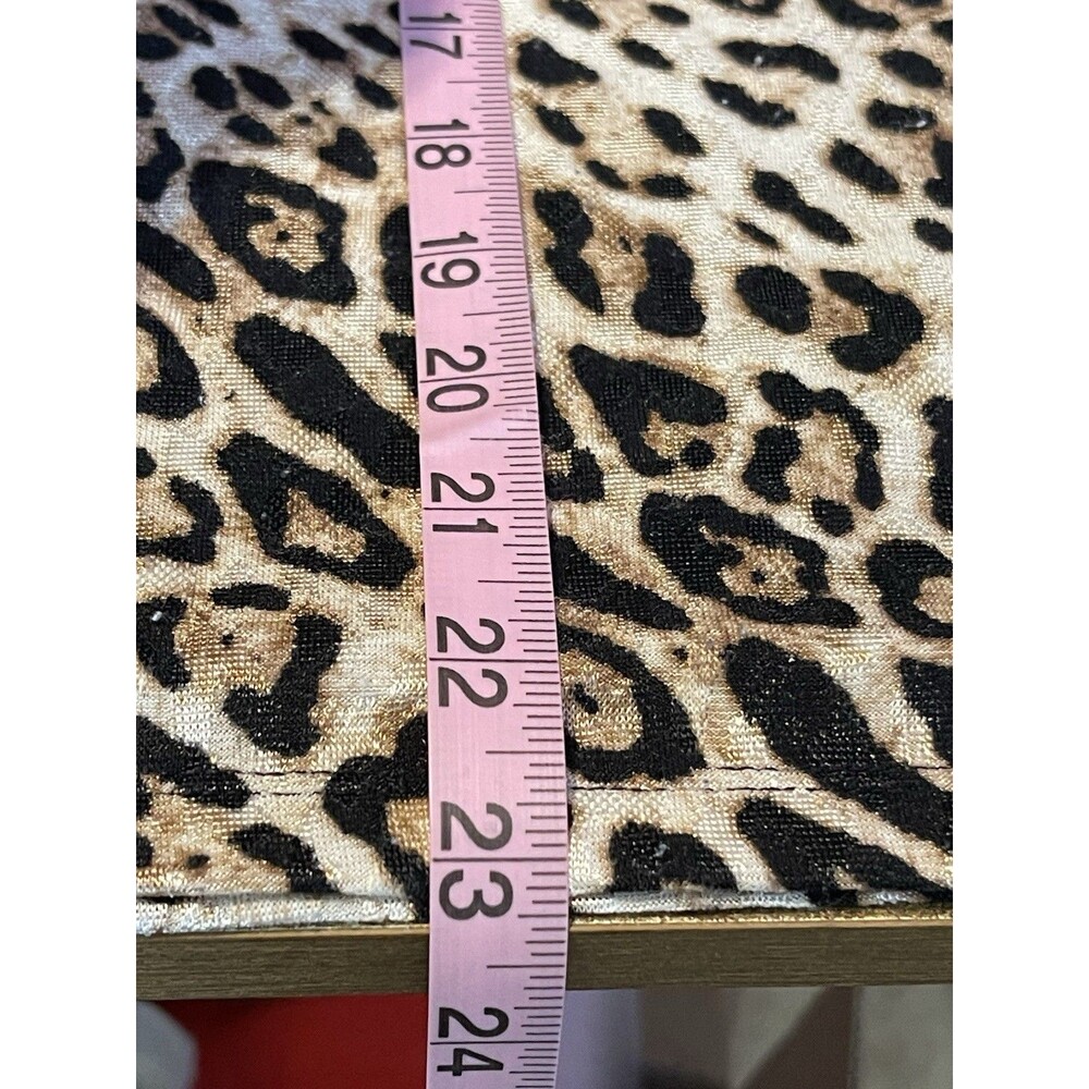 Kasper Women Small Sleeveless Leopard Print Knit Blouse Top Animal Pullover Y2k - Picture 12 of 12